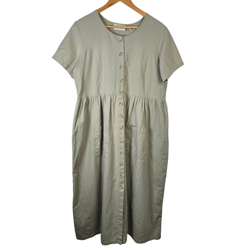 Elegant Olive Midi Dress